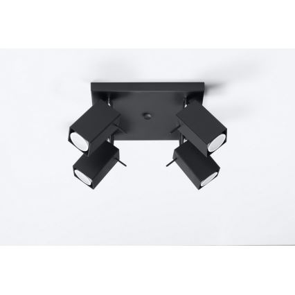 Spotlight MERIDA 4 4xGU10/40W/230V black