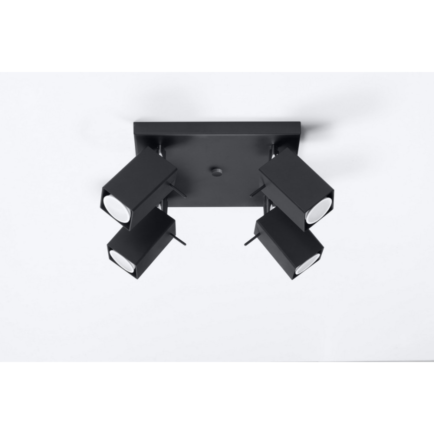 Spotlight MERIDA 4 4xGU10/40W/230V black