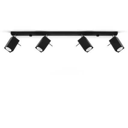 Spotlight MERIDA 4xGU10/40W/230V black
