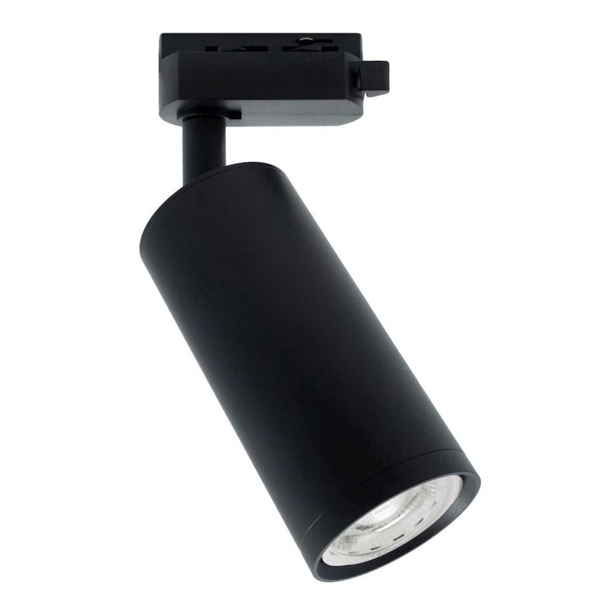 Spotlight MICA for rail system 1xGU10/25W/230V 1-phase black