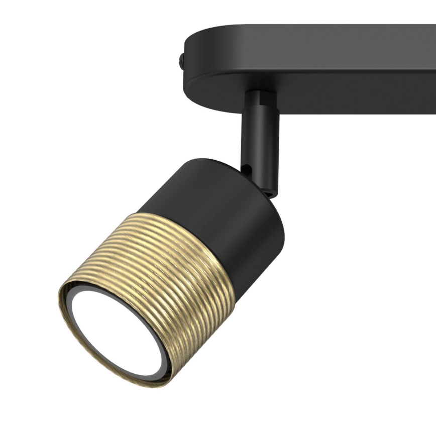 Spotlight MIZU 2xGU10/8W/230V black/brass