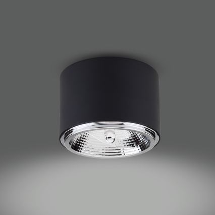 Spotlight MORIS 1xAR111 GU10/50W/230V black