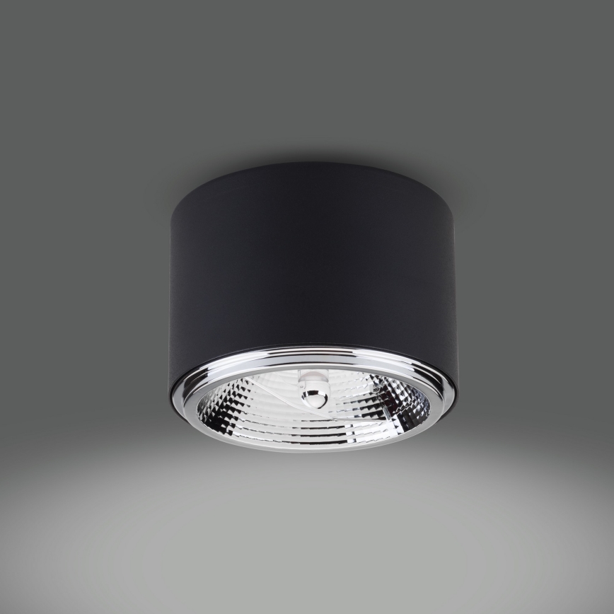Spotlight MORIS 1xAR111 GU10/50W/230V black