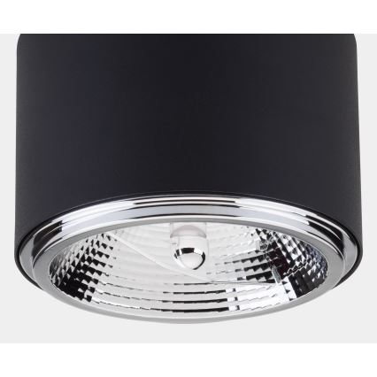 Spotlight MORIS 1xAR111 GU10/50W/230V black