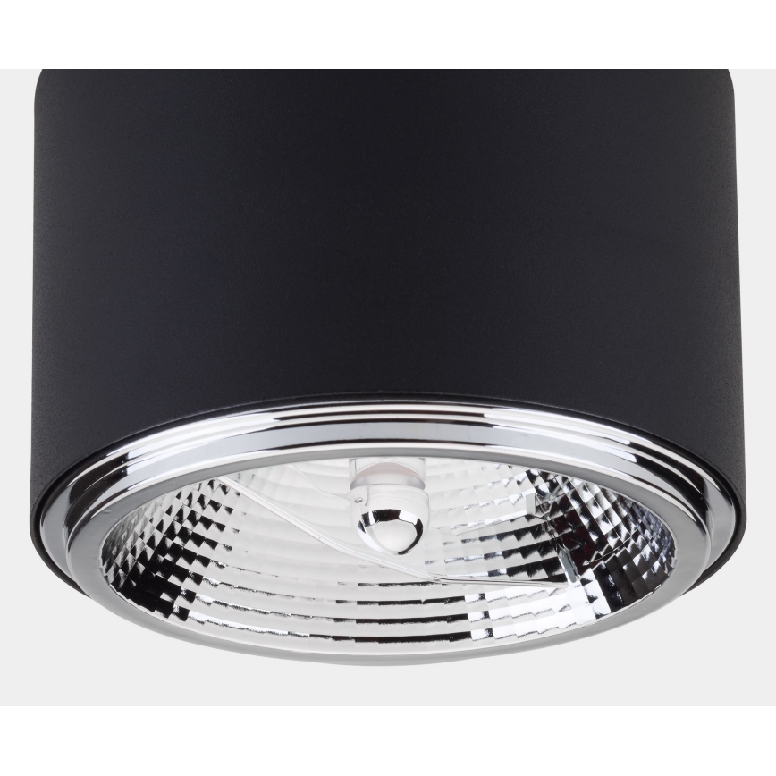 Spotlight MORIS 1xAR111 GU10/50W/230V black