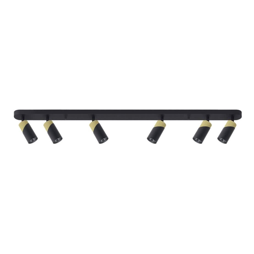 Spotlight NEO 6xGU10/8W/230V black/gold