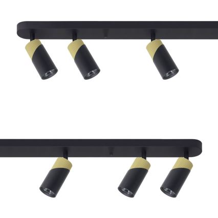 Spotlight NEO 6xGU10/8W/230V black/gold