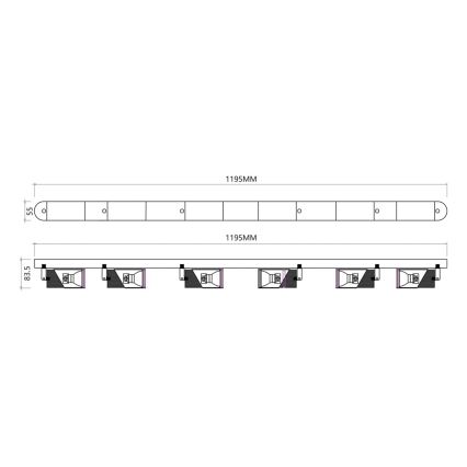 Spotlight NEO 6xGU10/8W/230V white