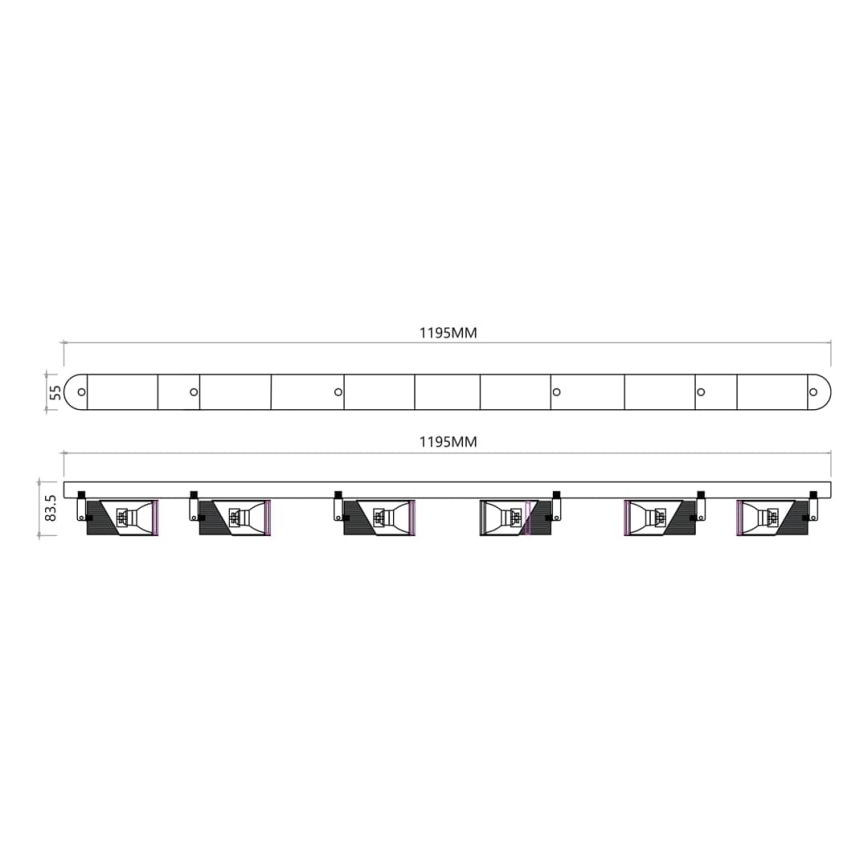 Spotlight NEO 6xGU10/8W/230V white
