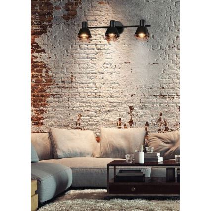 Spotlight NERIA 3xE14/40W/230V black/copper