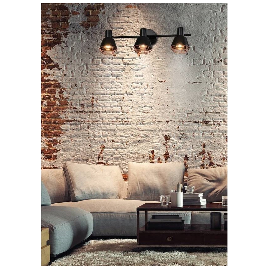 Spotlight NERIA 3xE14/40W/230V black/copper