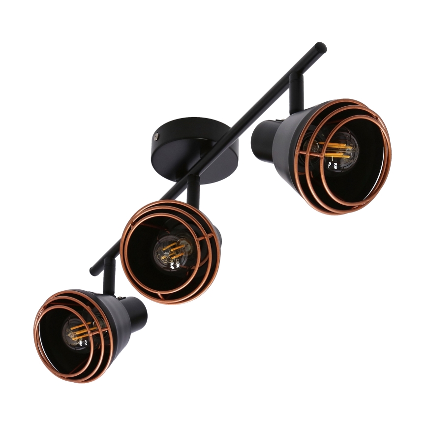 Spotlight NERIA 3xE14/40W/230V black/copper