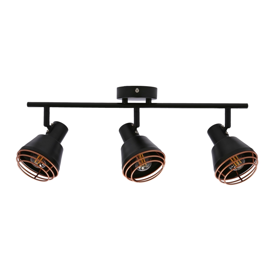 Spotlight NERIA 3xE14/40W/230V black/copper