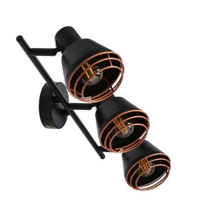 Spotlight NERIA 3xE14/40W/230V black/copper