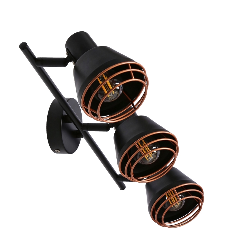 Spotlight NERIA 3xE14/40W/230V black/copper
