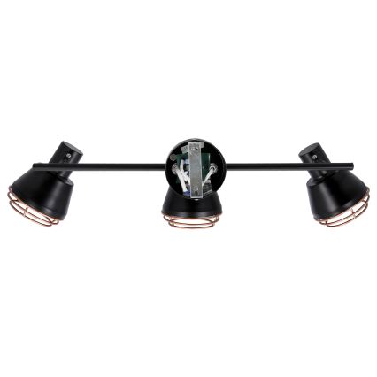 Spotlight NERIA 3xE14/40W/230V black/copper