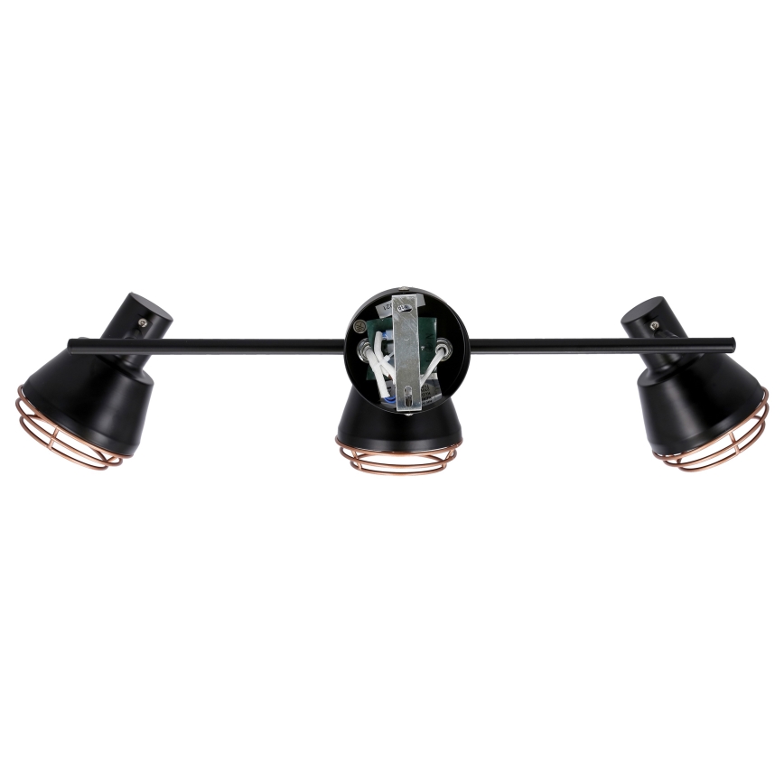 Spotlight NERIA 3xE14/40W/230V black/copper