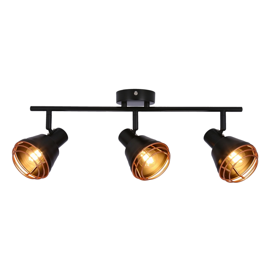 Spotlight NERIA 3xE14/40W/230V black/copper