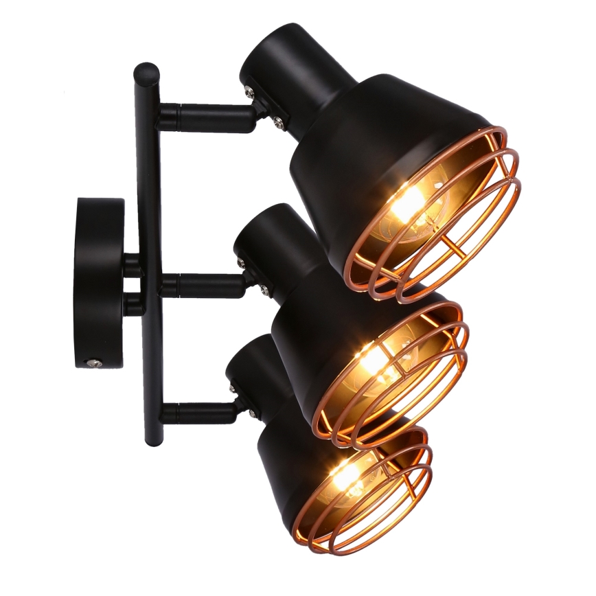 Spotlight NERIA 3xE14/40W/230V black/copper