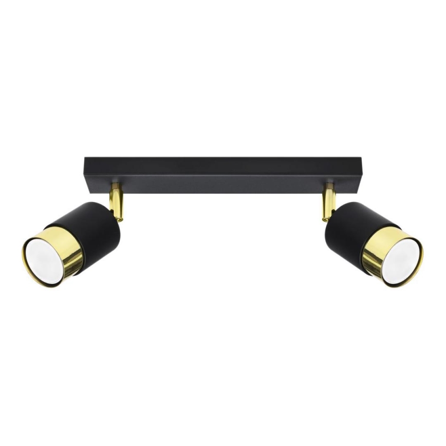 Spotlight NERO 2xGU10/40W/230V black/golden