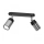 Spotlight NEST 2xGU10/8W/230V black/shiny chrome
