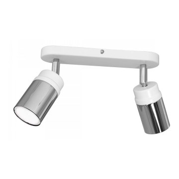 Spotlight NEST 2xGU10/8W/230V white/shiny chrome