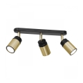 Spotlight NEST 3xGU10/8W/230V black/brass