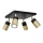 Spotlight NEST 4xGU10/8W/230V black/brass