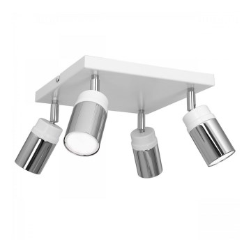 Spotlight NEST 4xGU10/8W/230V white/shiny chrome