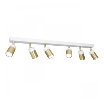 Spotlight NEST 6xGU10/8W/230V white/brass