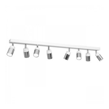 Spotlight NEST 8xGU10/8W/230V white/shiny chrome