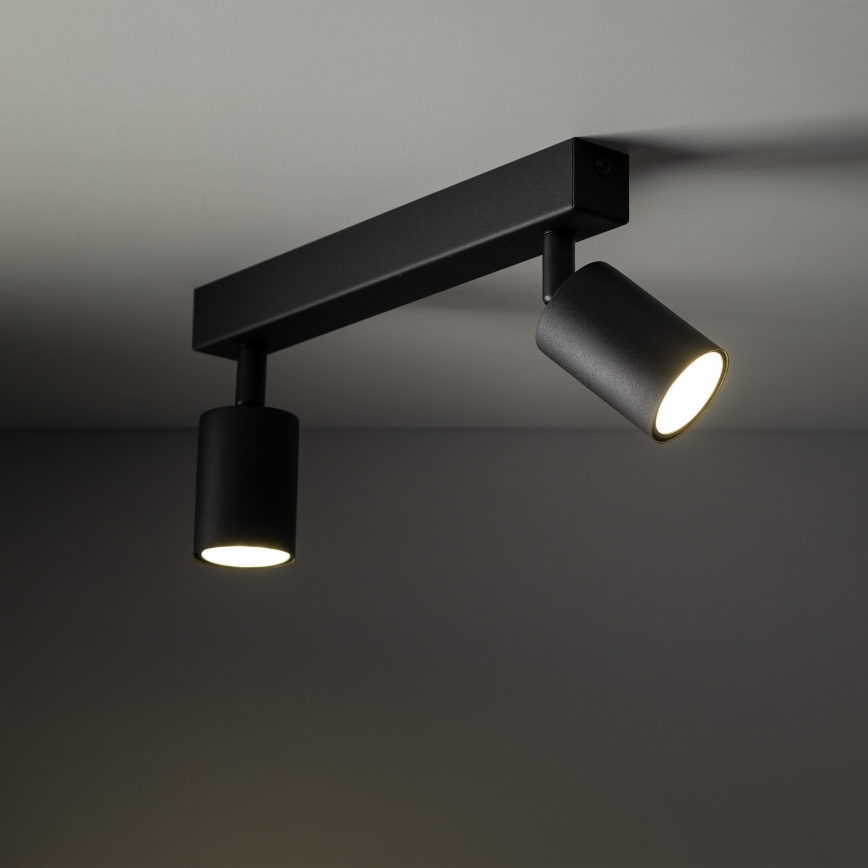 Spotlight NEX 2xGU10/10W/230V black