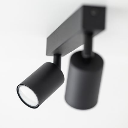 Spotlight NEX 2xGU10/10W/230V black