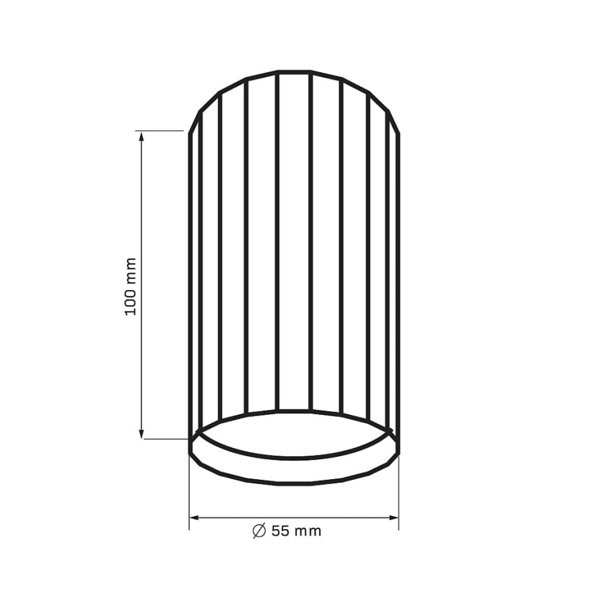 Spotlight NICEA 1xGU10/10W/230V black
