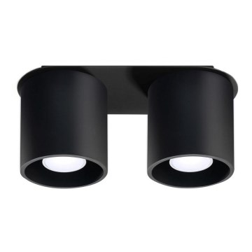 Spotlight ORBIS 2 2xGU10/40W/230V black