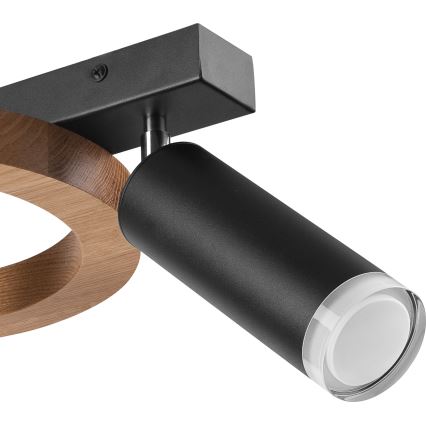 Spotlight OTIS 1xG9/5W/230V + 1xE27/15W/230V oak