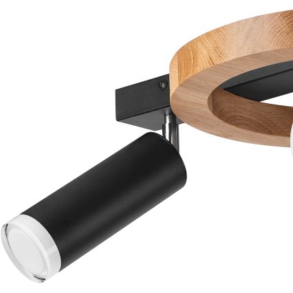 Spotlight OTIS 1xG9/5W/230V + 2xE27/15W/230V oak