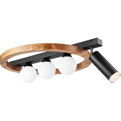 Spotlight OTIS 3xG9/5W/230V + 1xE27/15W/230V oak