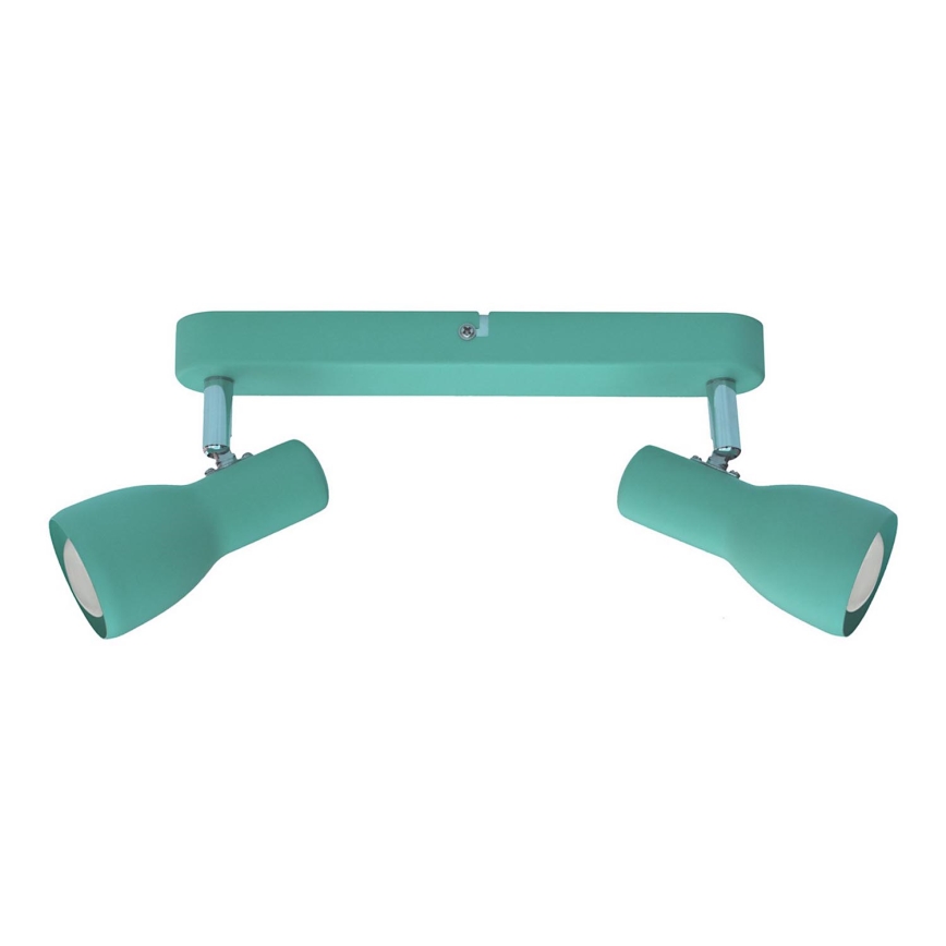 Spotlight PICARDO 2xE14/40W/230V turquoise