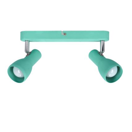 Spotlight PICARDO 2xE14/40W/230V turquoise