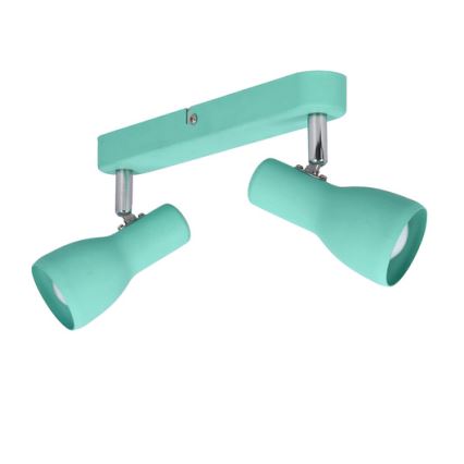 Spotlight PICARDO 2xE14/40W/230V turquoise