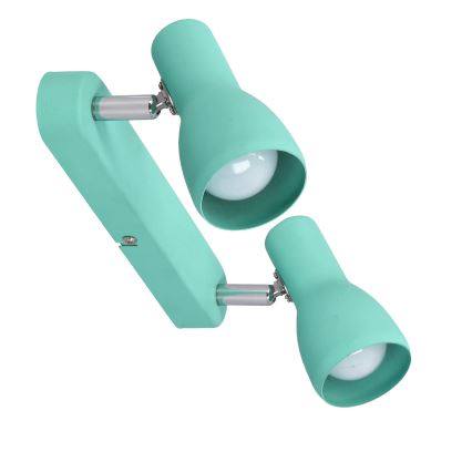 Spotlight PICARDO 2xE14/40W/230V turquoise