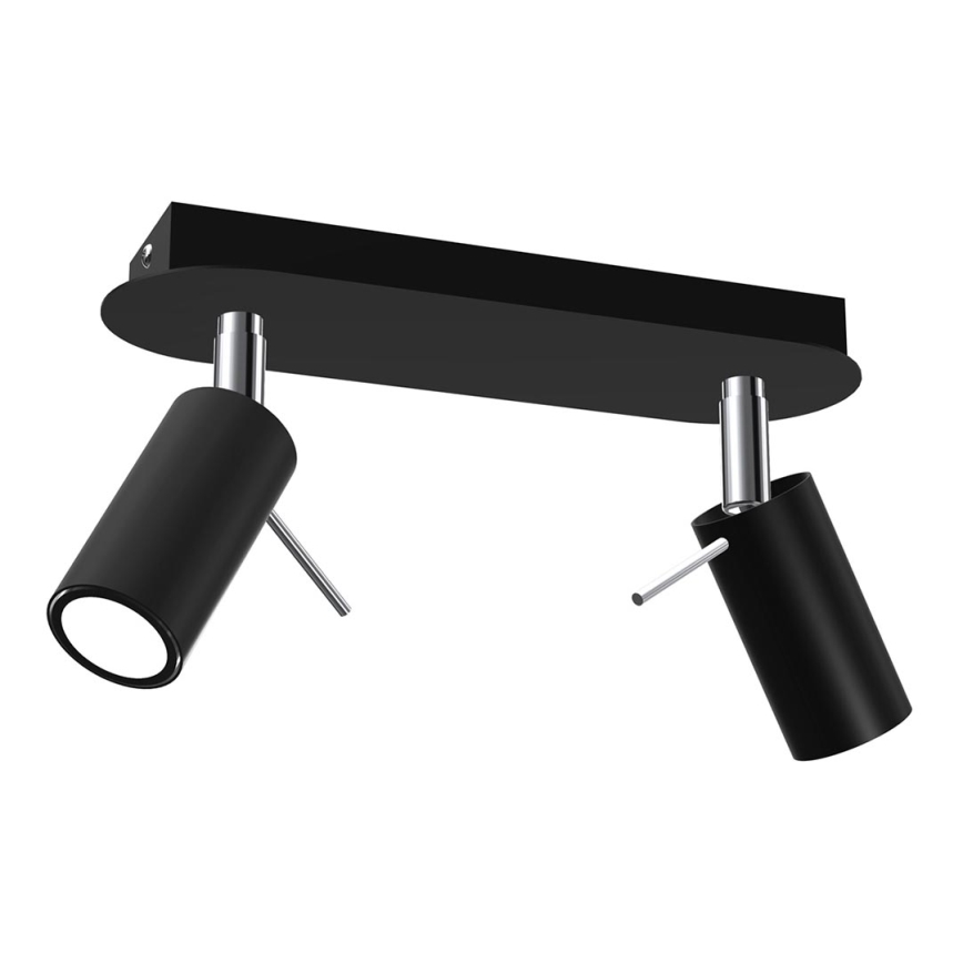 Spotlight PRESTON 2xGU10/MR11/40W/230V black