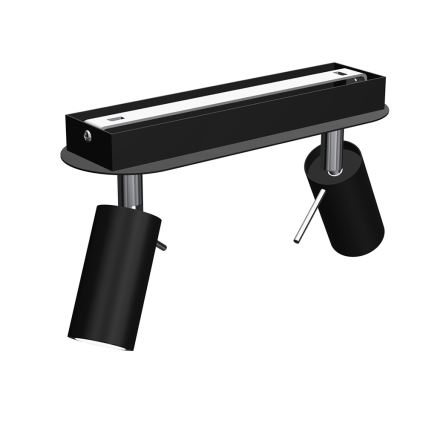 Spotlight PRESTON 2xGU10/MR11/40W/230V black