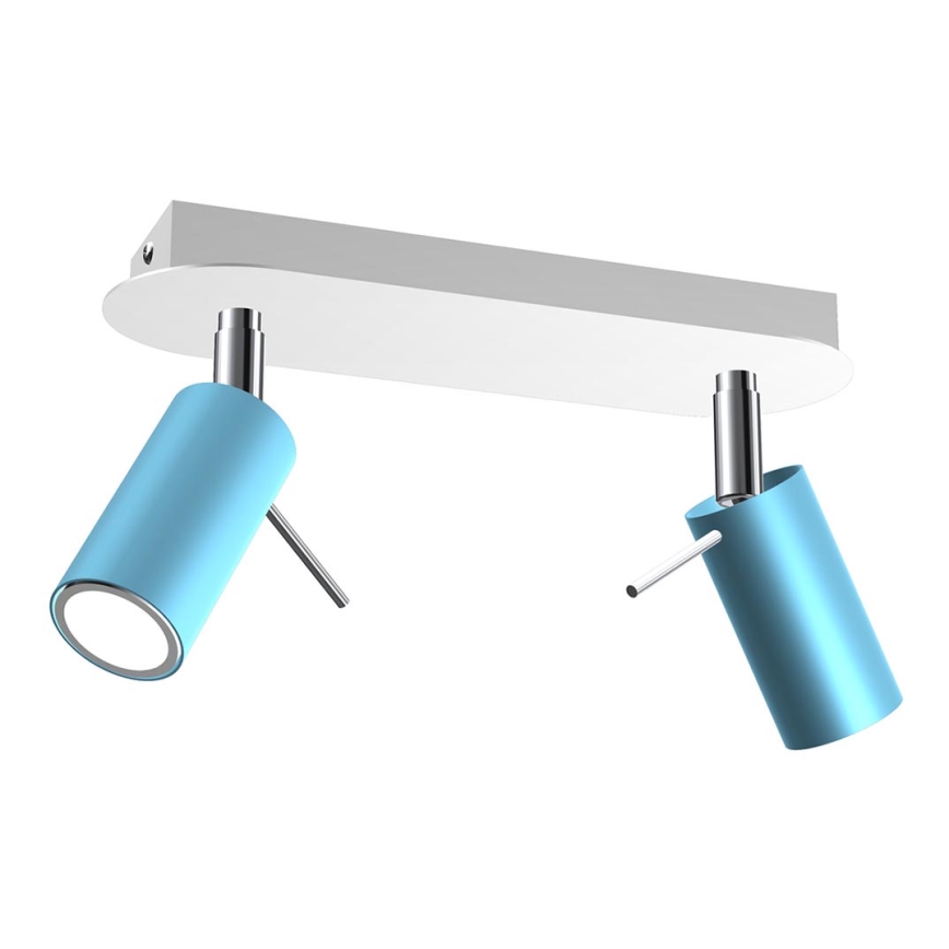 Spotlight PRESTON 2xGU10/MR11/40W/230V blue