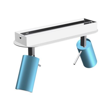 Spotlight PRESTON 2xGU10/MR11/40W/230V blue