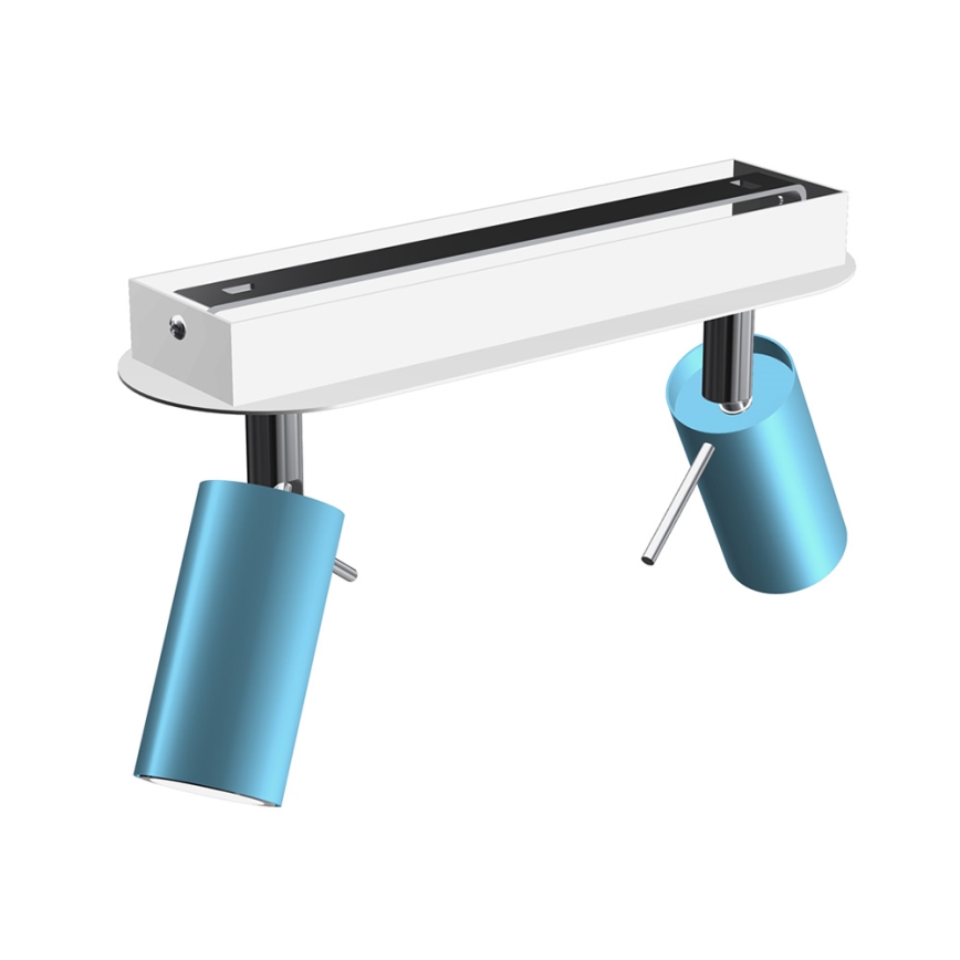 Spotlight PRESTON 2xGU10/MR11/40W/230V blue