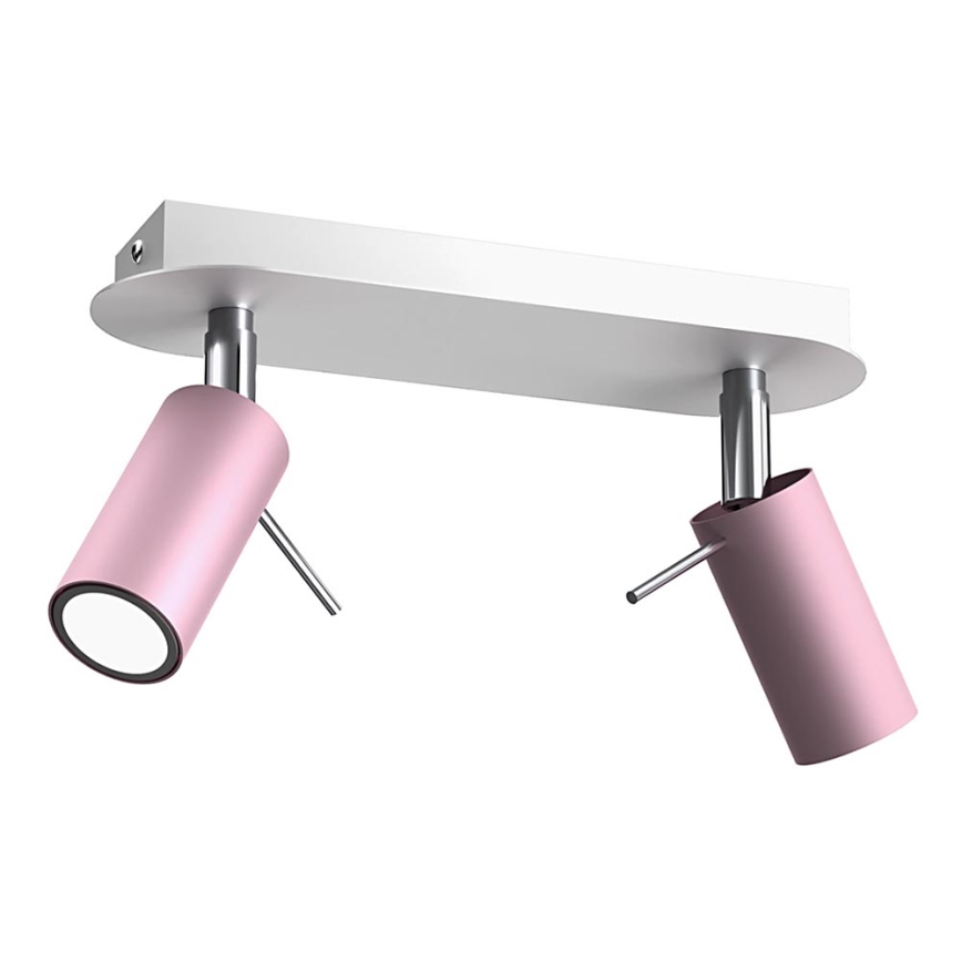 Spotlight PRESTON 2xGU10/MR11/40W/230V pink