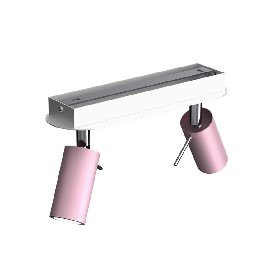 Spotlight PRESTON 2xGU10/MR11/40W/230V pink