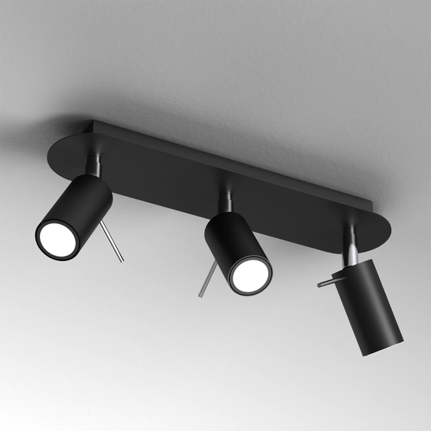 Spotlight PRESTON 3xGU10/MR11/40W/230V black